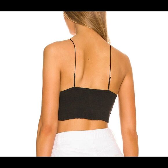 Intimately free people Mariana crochet lace bralette black size large - Picture 3 of 7